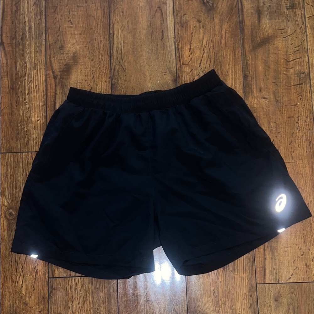 Asics Men's Black Athletic Shorts